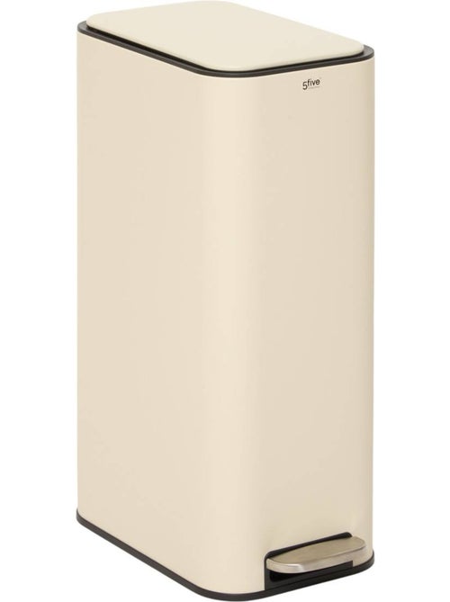 Poubelle slim rectangulaire à pédale en acier DELTA - Kiabi