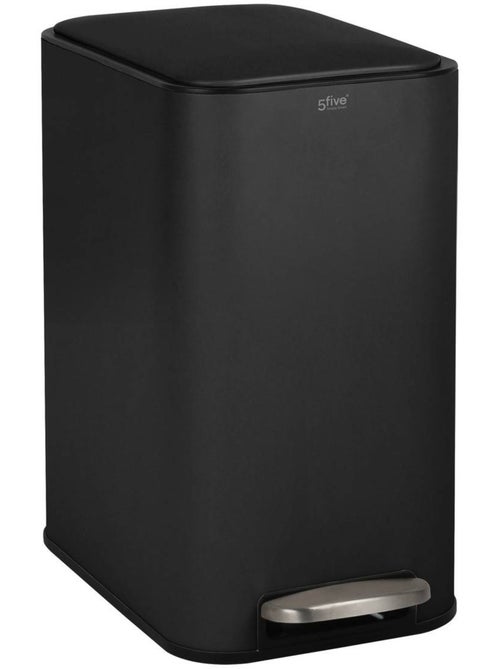 Poubelle slim rectangulaire à pédale en acier DELTA - Kiabi