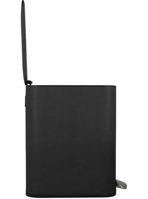 Poubelle slim rectangulaire à pédale en acier DELTA - Kiabi