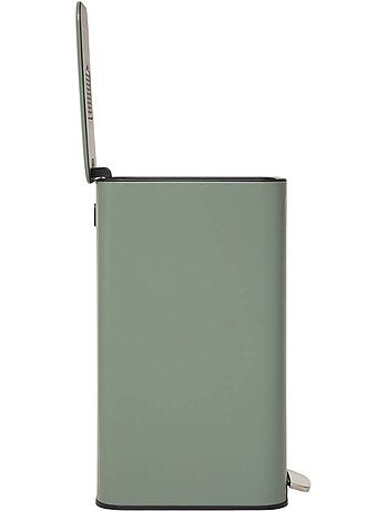 Poubelle slim rectangulaire à pédale en acier DELTA