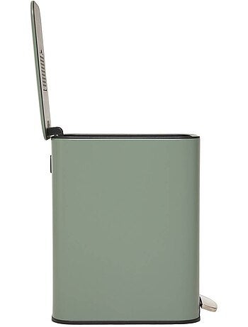 Poubelle slim rectangulaire à pédale en acier DELTA
