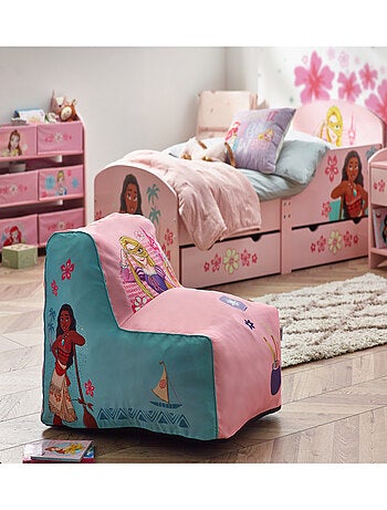 Pouf - Raiponce et Vaiana - Disney Princesses - Rose et Bleu