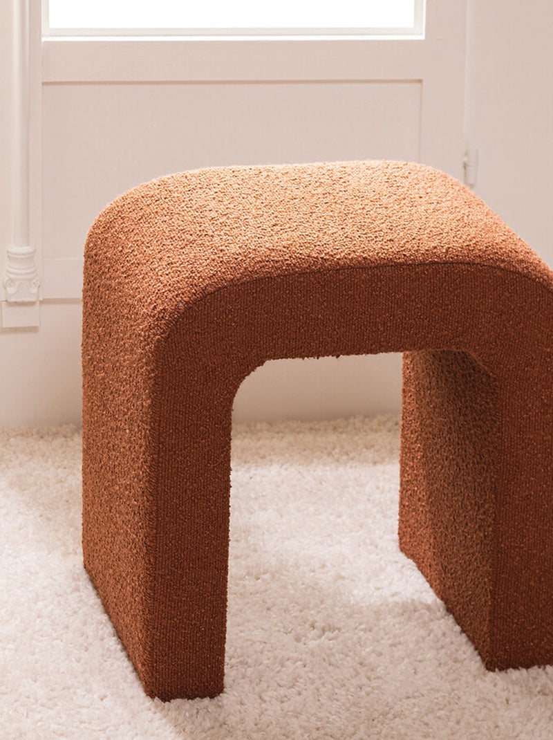 Pouf à bouclettes Jaune foncé - Kiabi
