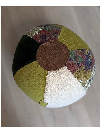 Pouf Ballon vert – 55 cm Déco & Bien-être