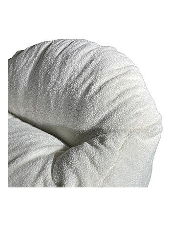 Pouf bouclette blanc - Bananair