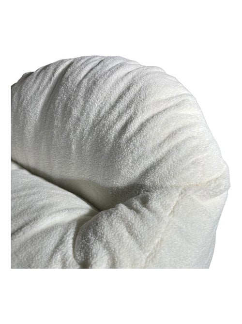 Pouf bouclette blanc - Bananair - Kiabi