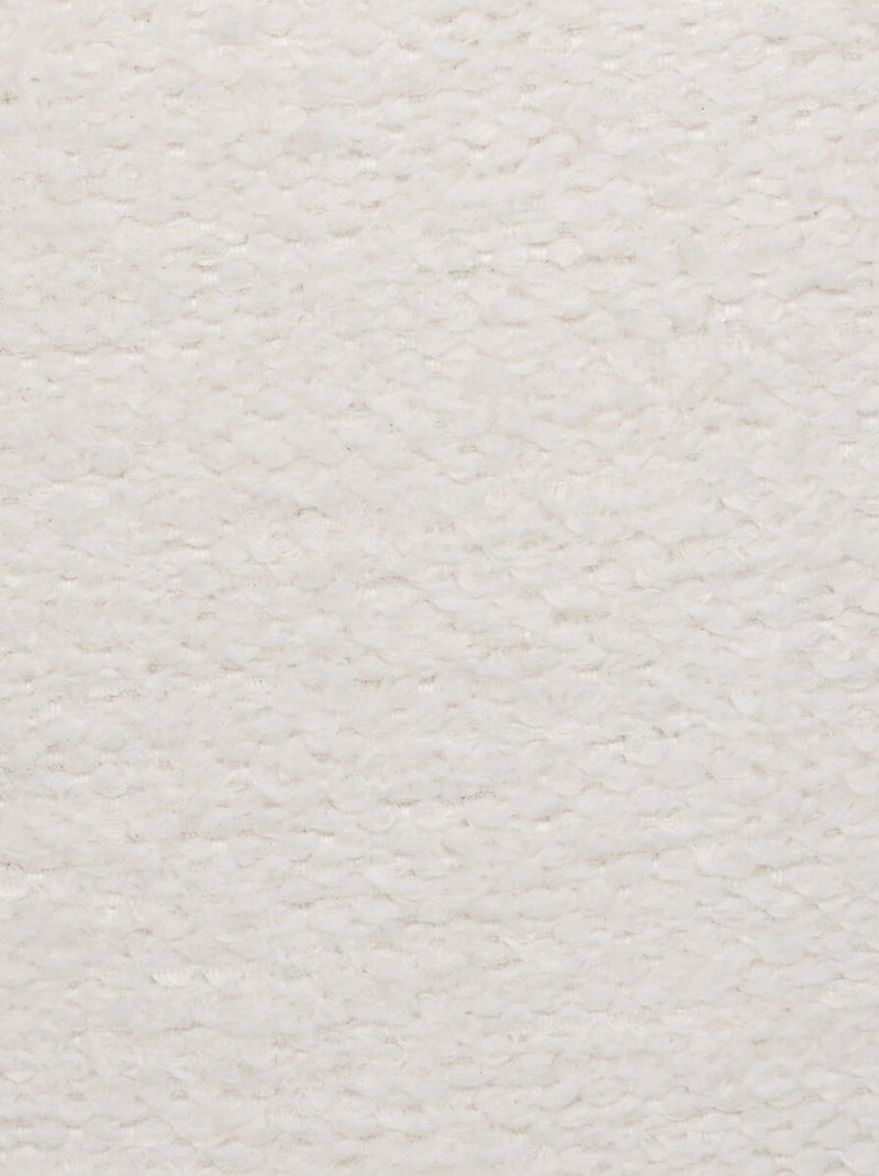 Pouf bouclette moderne Blanc - Kiabi