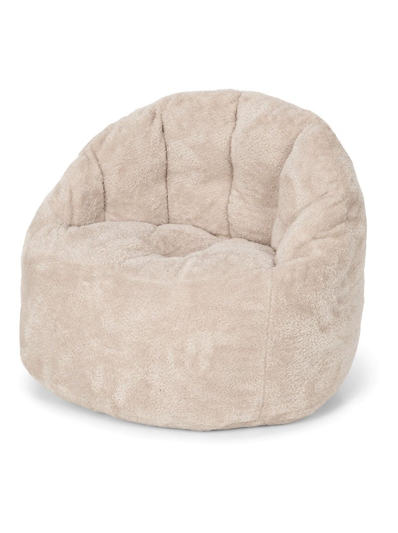 Pouf bouclette pour enfant Beige - Kiabi