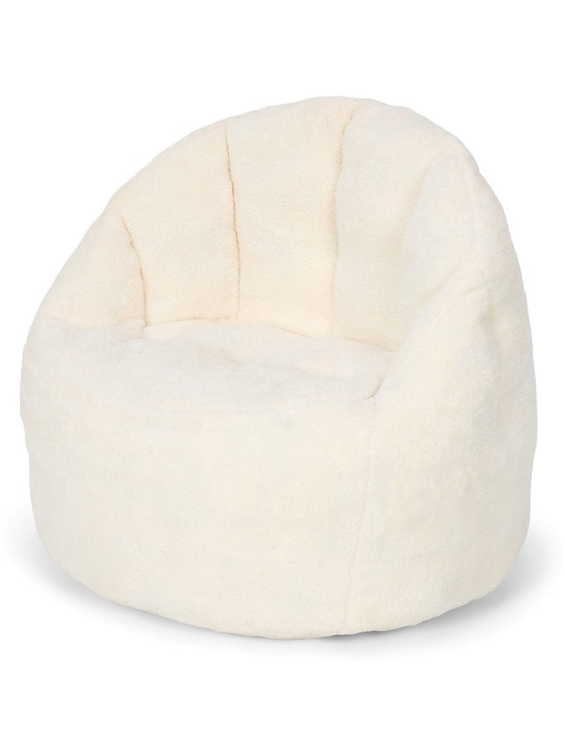 Pouf bouclette pour enfant Blanc - Kiabi