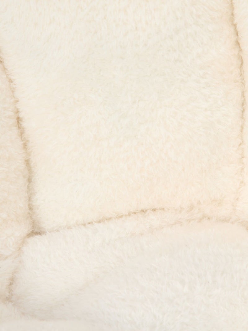 Pouf bouclette pour enfant Blanc - Kiabi