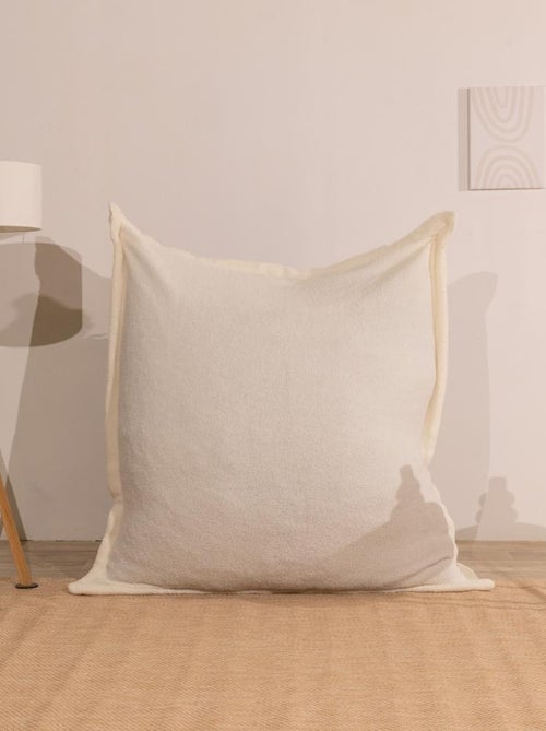 Pouf Bouclette, Sherpa - Doux et Déhoussable - Bananair - Kiabi