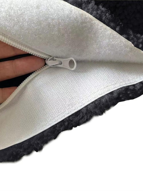 Pouf Bouclette, Sherpa - Doux et Déhoussable - Bananair - Kiabi