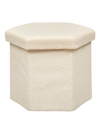 Pouf bouclettes avec rangement