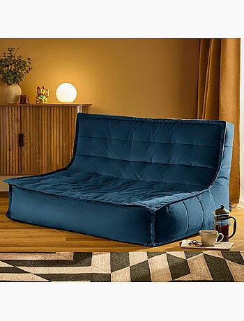 Pouf canapé de sol kota en velours mat - icon