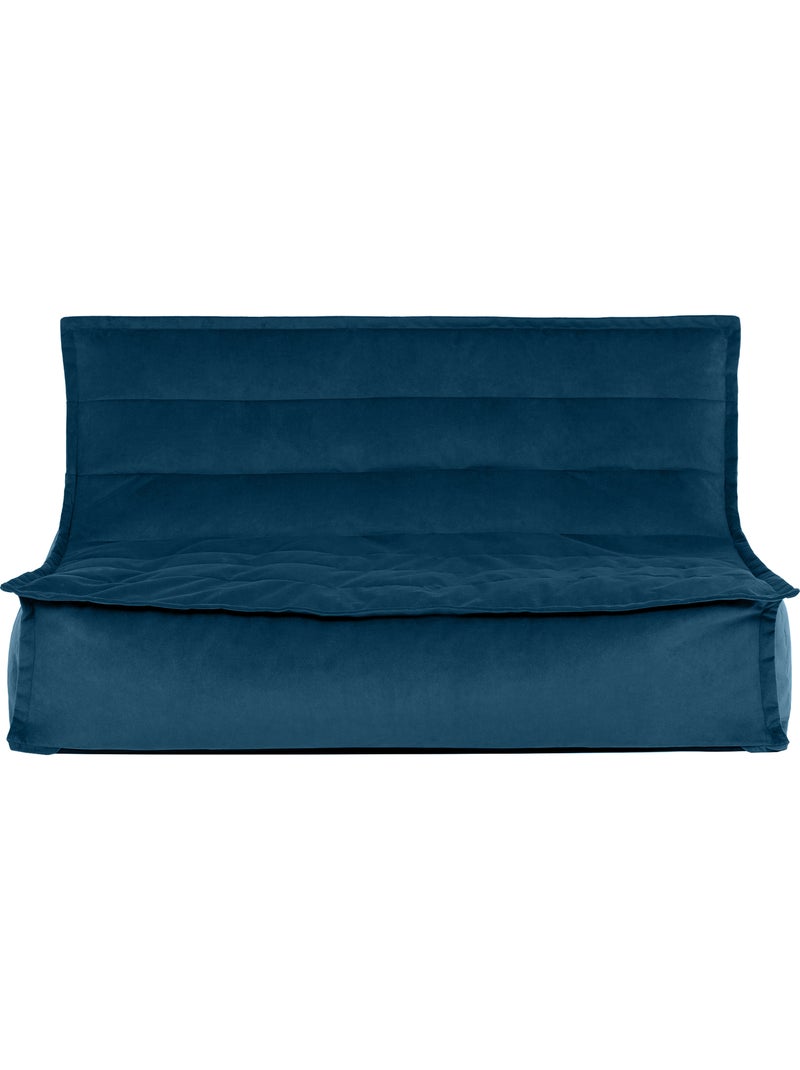 Pouf canapé de sol kota en velours mat - icon Bleu marine - Kiabi