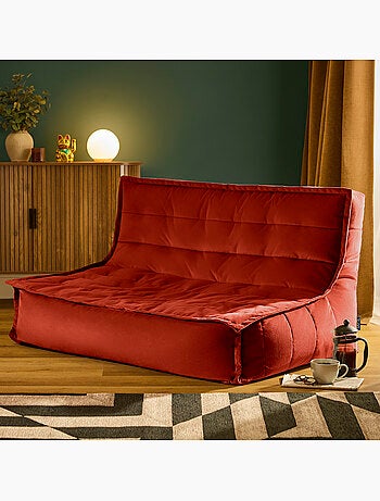 Pouf canapé de sol kota en velours mat - icon