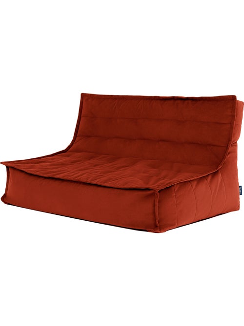 Pouf canapé de sol kota en velours mat - icon - Kiabi