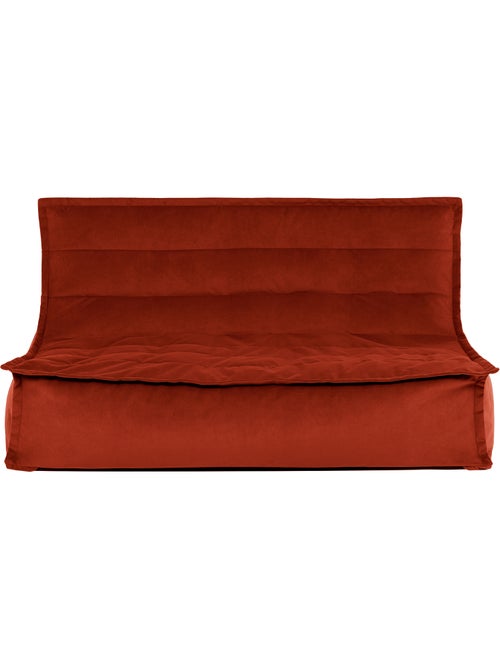 Pouf canapé de sol kota en velours mat - icon - Kiabi