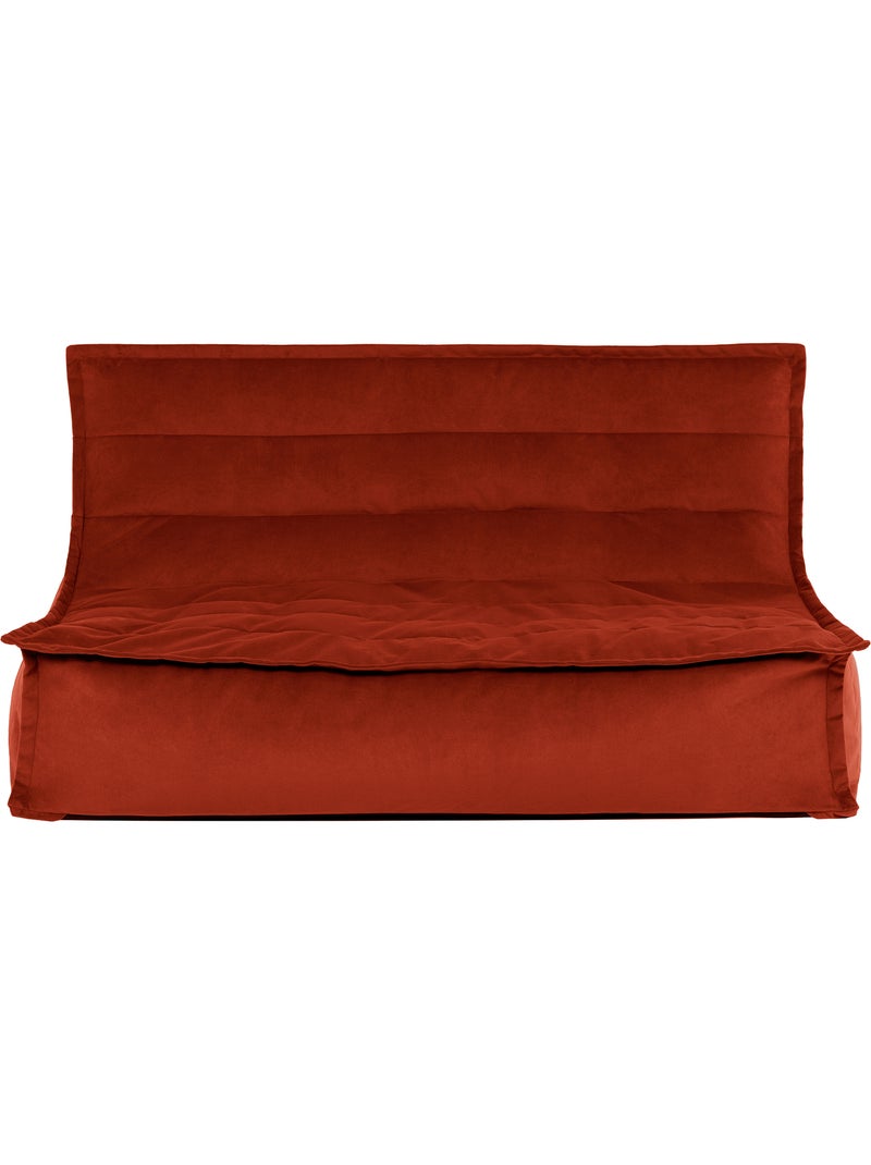 Pouf canapé de sol kota en velours mat - icon Terracotta - Kiabi