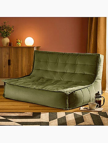 Pouf canapé de sol kota en velours mat - icon