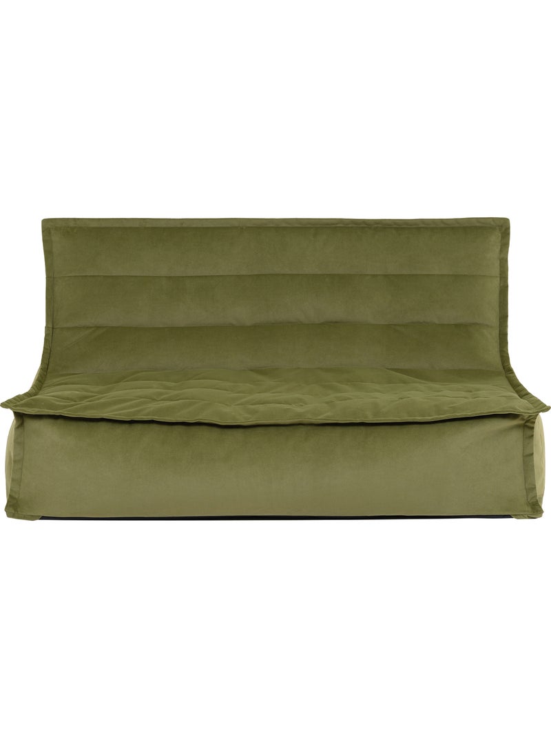 Pouf canapé de sol kota en velours mat - icon Vert olive - Kiabi