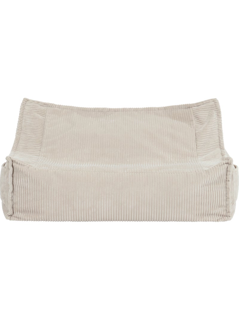 Pouf canapé enfant 2 places en velours côtelé - icon Beige - Kiabi