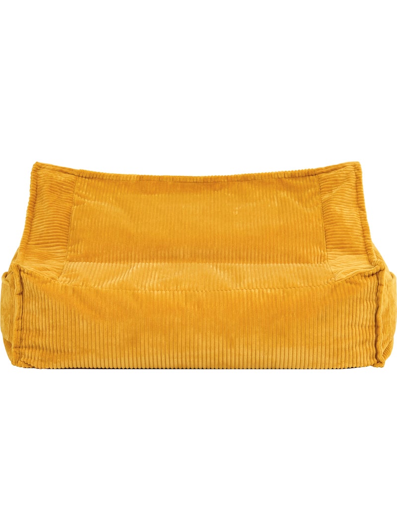Pouf canapé enfant 2 places en velours côtelé - icon Ocre - Kiabi