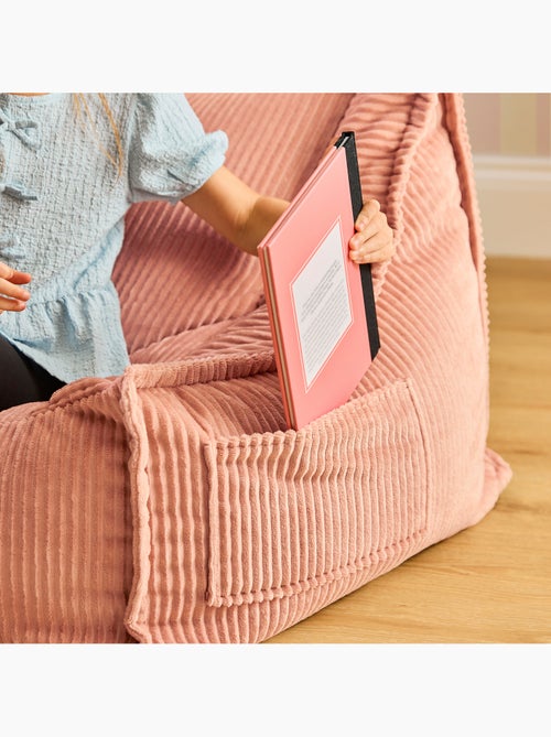 Pouf canapé enfant 2 places en velours côtelé - icon - Kiabi
