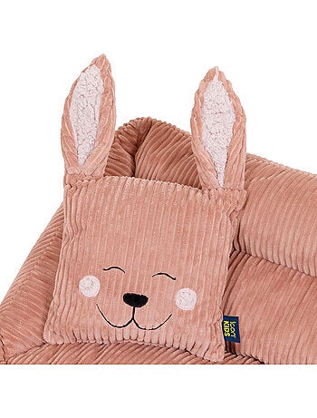 Pouf canapé enfant avec coussin animal assorti en velours côtelé - icon