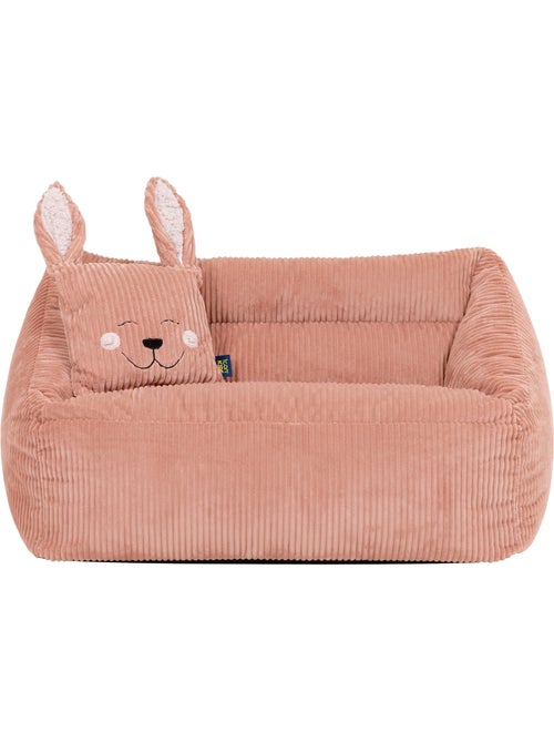 Pouf canapé enfant avec coussin animal assorti en velours côtelé - icon - Kiabi
