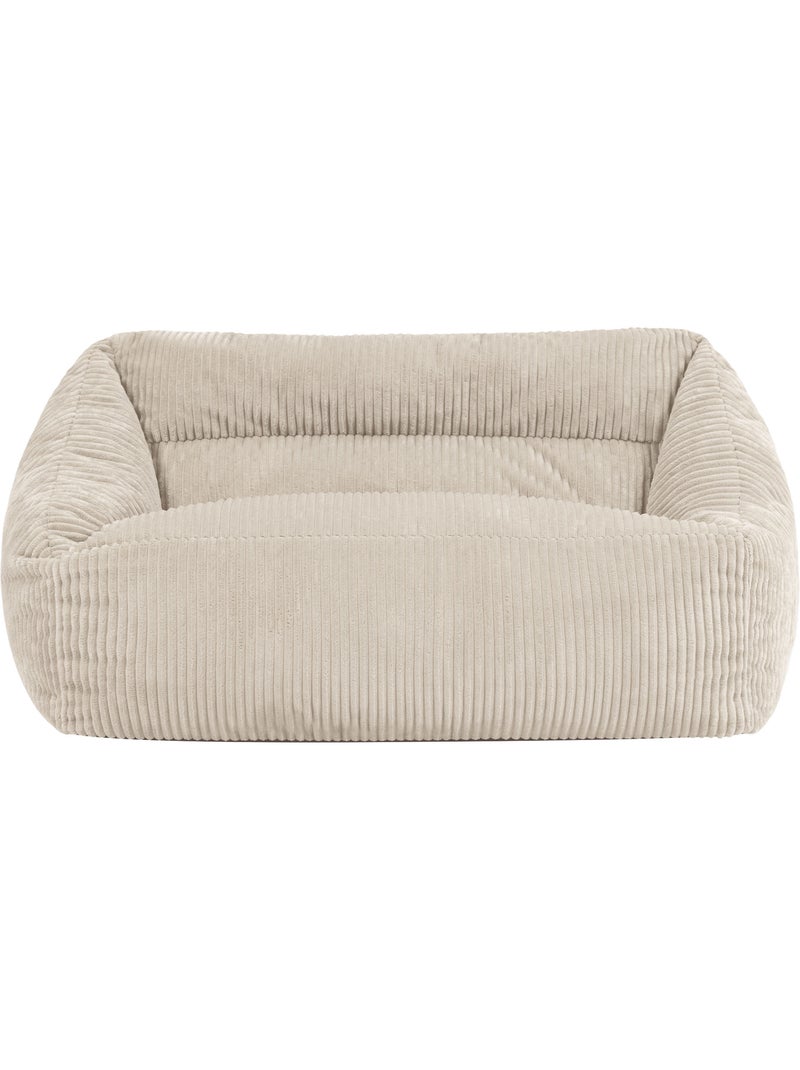 Pouf canapé enfant en velours côtelé - icon Beige - Kiabi