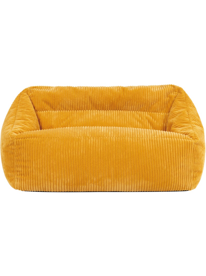Pouf canapé enfant en velours côtelé - icon Ocre - Kiabi