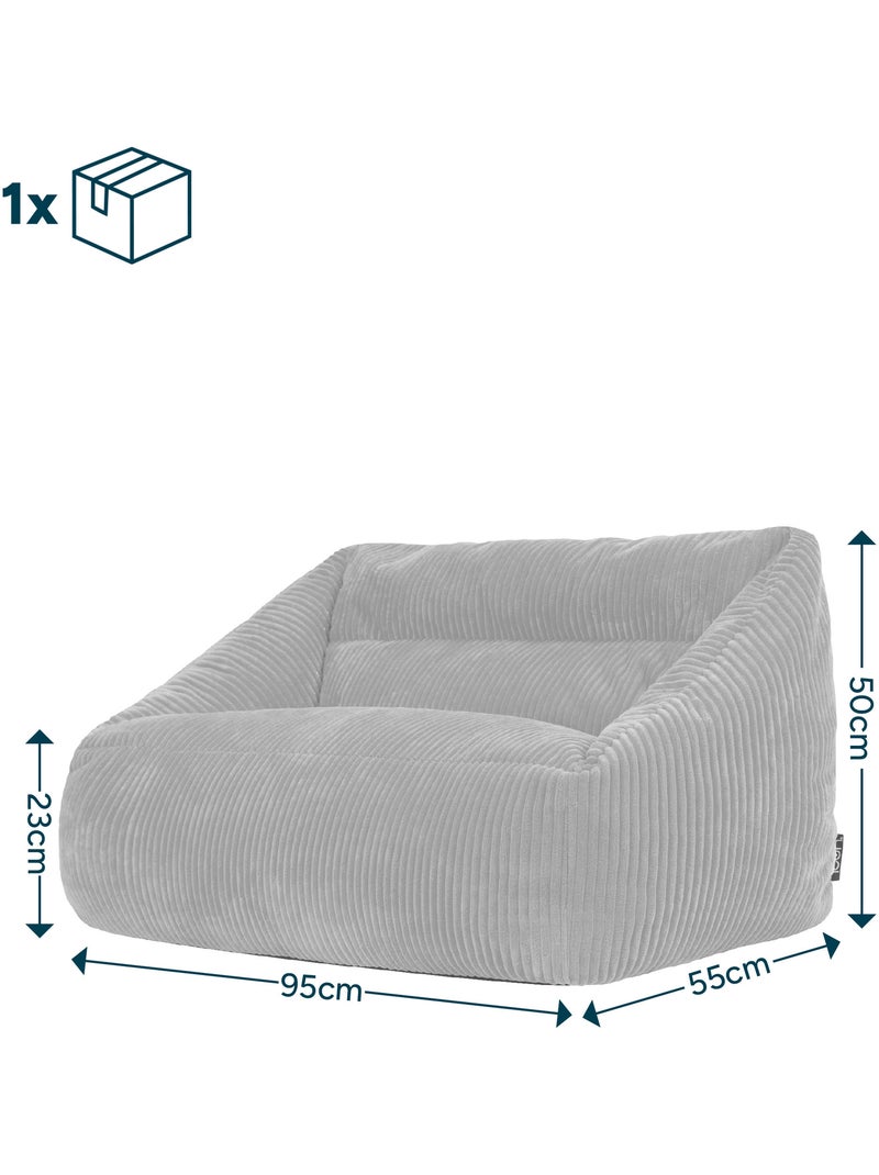 Pouf canapé enfant en velours côtelé - icon Ocre - Kiabi