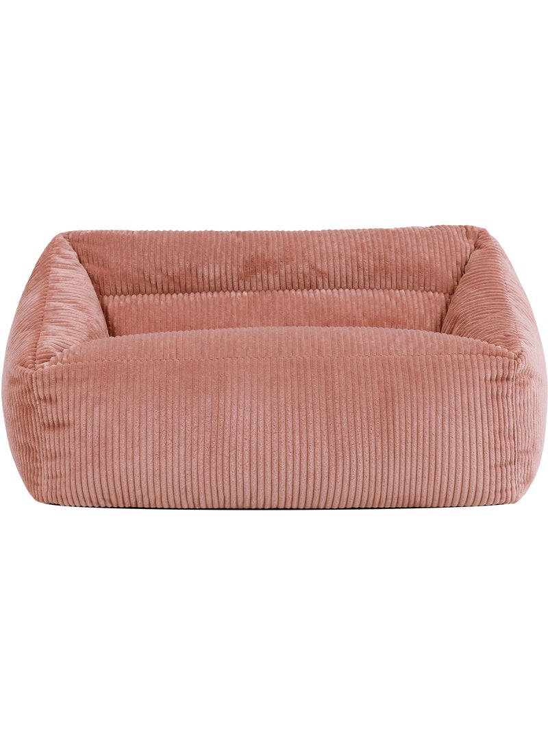 Pouf canapé enfant en velours côtelé - icon Rose clair - Kiabi