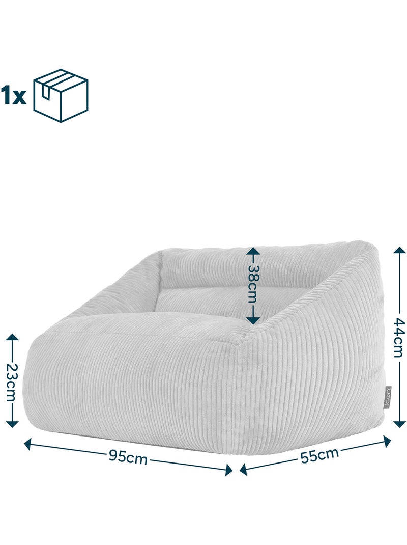 Pouf canapé enfant en velours côtelé - icon Rose clair - Kiabi