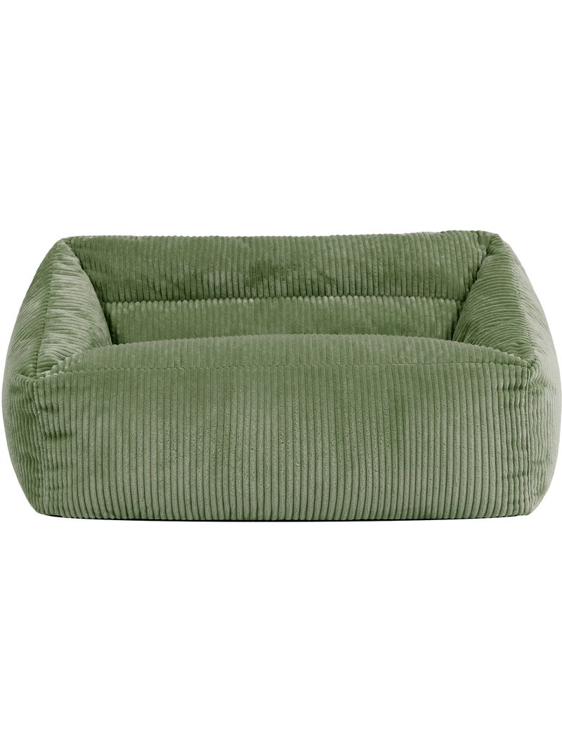 Pouf canapé enfant en velours côtelé - icon Vert Sauge - Kiabi