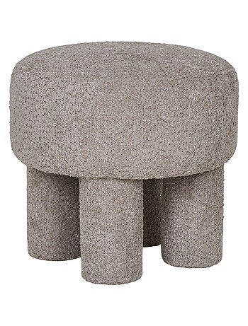 Pouf Canberra - Pouf, gris clair ø43x43 cm, HN1258