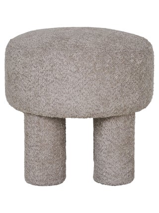 Pouf Canberra - Pouf, gris clair ø43x43 cm, HN1258