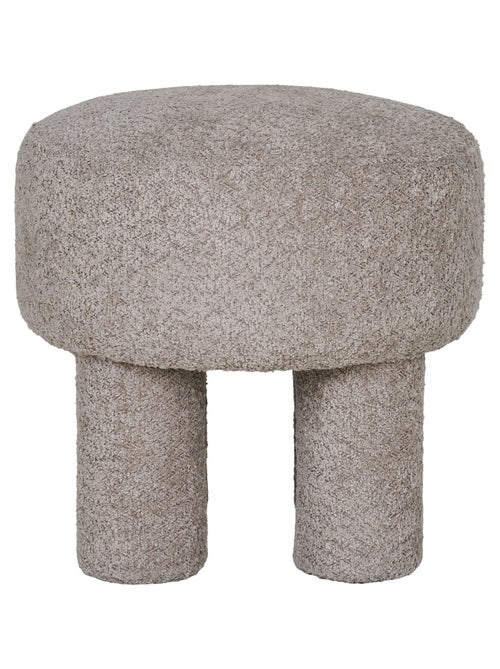 Pouf Canberra - Pouf, gris clair ø43x43 cm, HN1258 - Kiabi