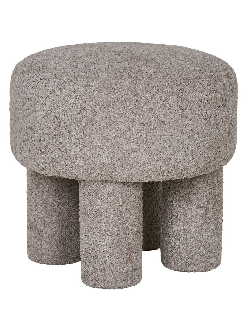 Pouf Canberra - Pouf, gris clair ø43x43 cm, HN1258 Gris clair - Kiabi