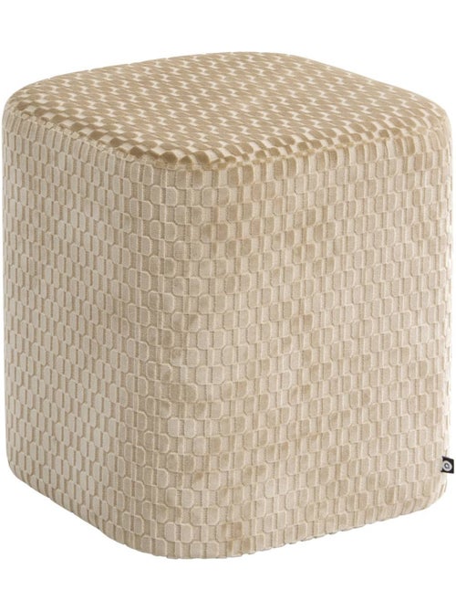 Pouf carré en peuplier SELIA - Kiabi