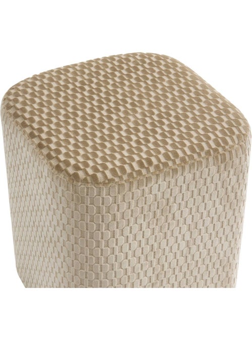 Pouf carré en peuplier SELIA - Kiabi