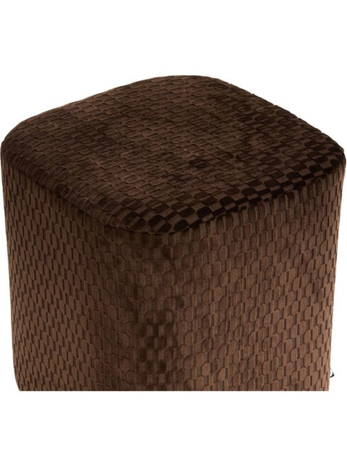 Pouf carré en peuplier SELIA - Kiabi