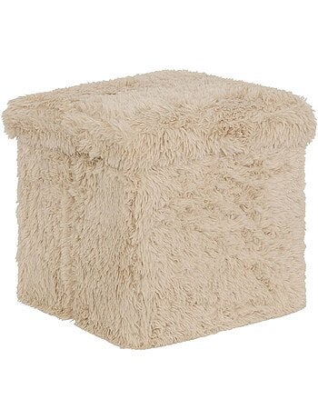 Pouf carré pliable avec rangement DUVIA