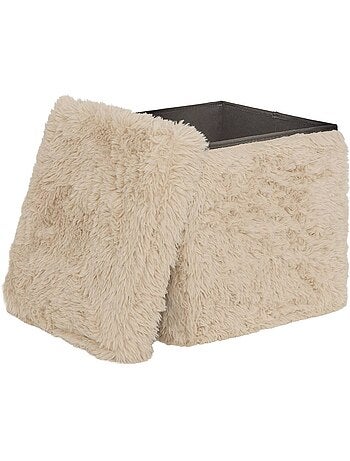 Pouf carré pliable avec rangement DUVIA
