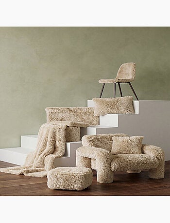 Pouf carré pliable avec rangement DUVIA