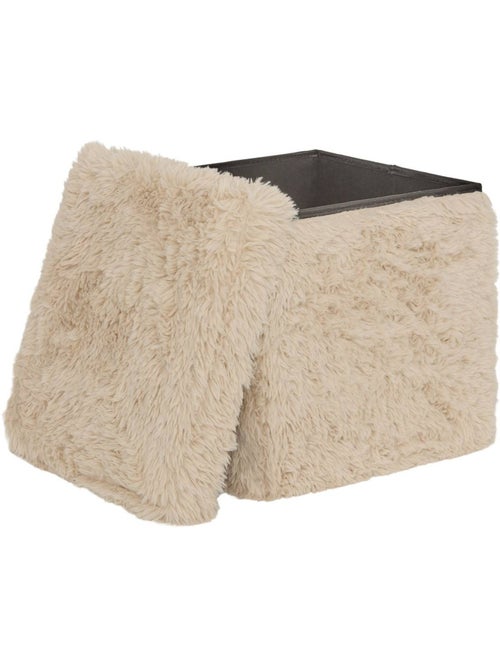 Pouf carré pliable avec rangement DUVIA - Kiabi Pouf carré pliable avec rangement DUVIA - Kiabi