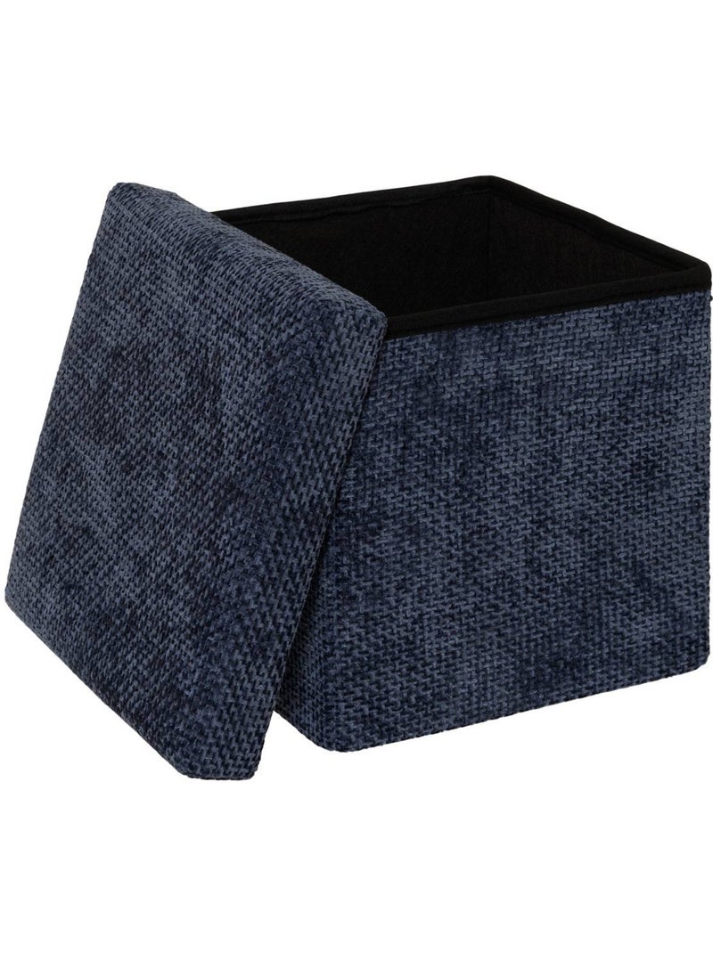 Pouf carré pliable mix'n modul Bleu marine - Kiabi