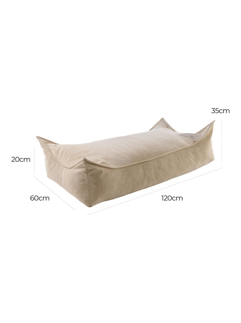 Pouf Chambre Enfant - Fauteuil Poire Confortable Beige - Kiabi