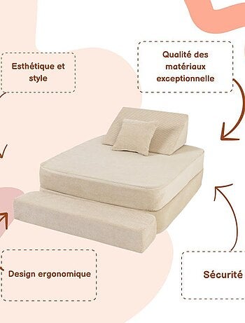 Pouf Chambre Enfant - Fauteuil Poire Confortable